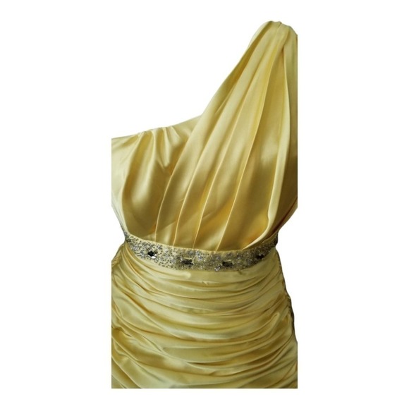 NARIANNA LADIES YELLOW FORMAL GOWN|SIZE M - Picture 2 of 4